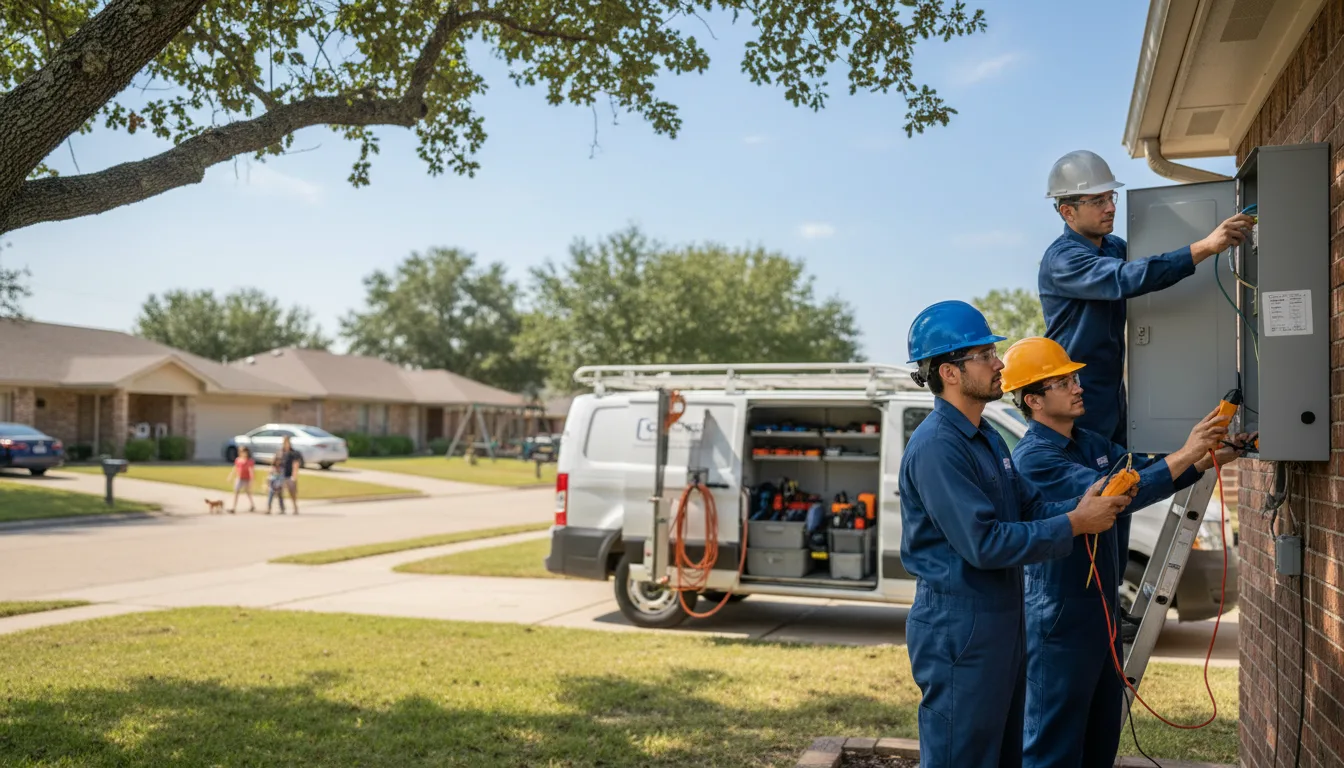 Certified electrician providing emergency electrical services in Russell, IL